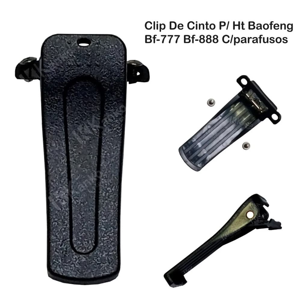 Clip De Cinto Para Ht Baofeng Bf-777 Bf-888 Com Parafusos