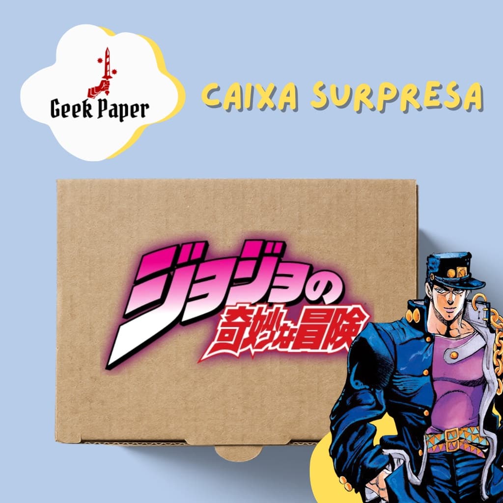 Kit com Tema Jojo's Bizarre Adventure Personalizado Presente Otaku Jotaro Giorno Dio