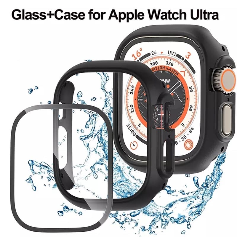 Case Vidro Temperado compatível Relogio Apple Watch 49mm Serie Ultra