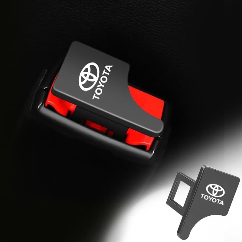 1PCS Cinto De Segurança Antiderrapante Fivela Automática Escondida Fivelas Para Toyota corolla yaris rav4 avensis auris camry c-hr 86 Emblema prius