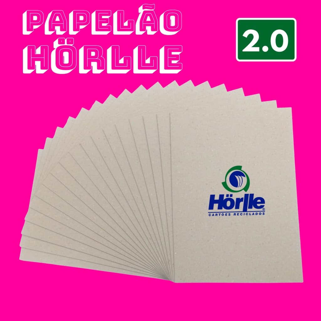 Papelão Holler 2.0 mm Diversas Medidas (Cartão Cinza Horlle 2mm Original) p/ Cartonagem Encadernação Capa Dura Mais Grosso 2 mm 2.0mm Acima do 1.9 mm