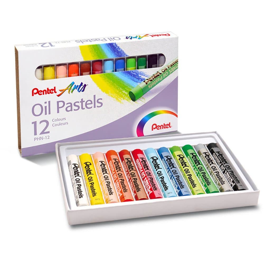 Giz Pastel À Óleo Com 12 Un Phn-12 Pentel 06743