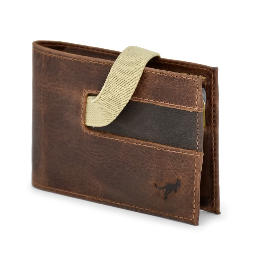 Carteira Masculina Slim Couro Legítimo C/ Fecho De Elástico