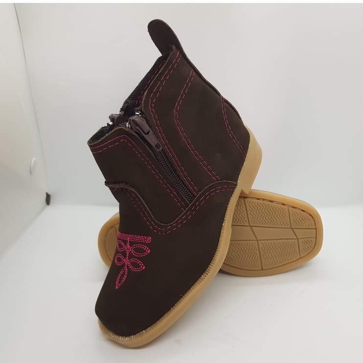Bota Botina Botinha Infantil Masculina Feminina Menina Menino Country Sapato Texana Couro Legitimo
