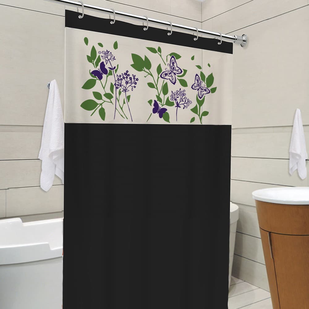 Cortina Box com Visor Avenca Para Banheiro Anti Mofo Resistente Alta Qualidade 100% PVC Várias Cores