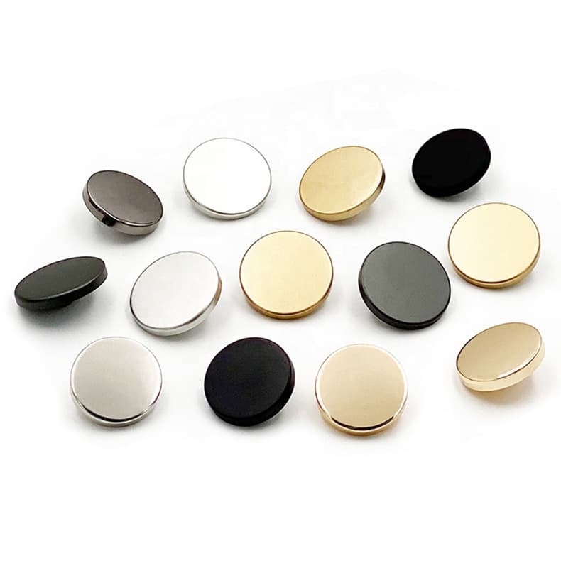 10 Peças Botões Simples De Metal Fashionable Para Costura De Roupas De Camisa Dourada Kits De