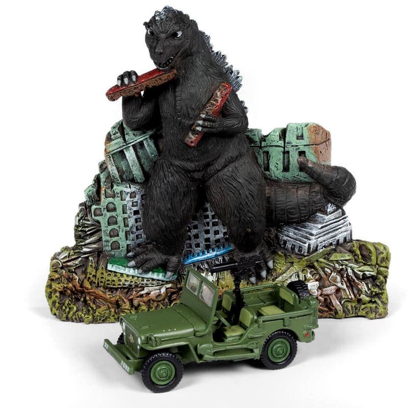 Godzilla Ground Assault Jeep Diorama 1:64 Johnny Lightning