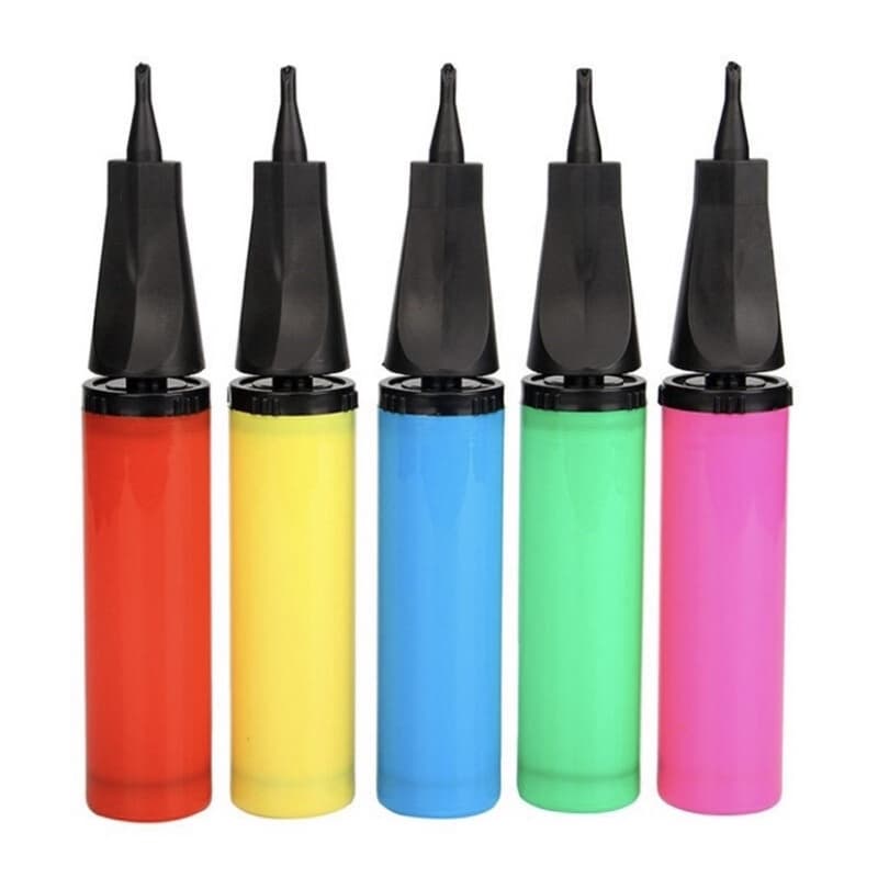 BOMBA DE AR PARA ENCHER BOLA BALÃO BEXIGA MANUAL CORES //