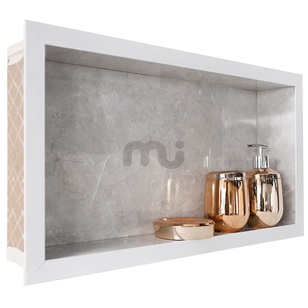 Nicho Único que Não Empoça Água no Fundo Cinza Luxo Mesclado de Porcelanato