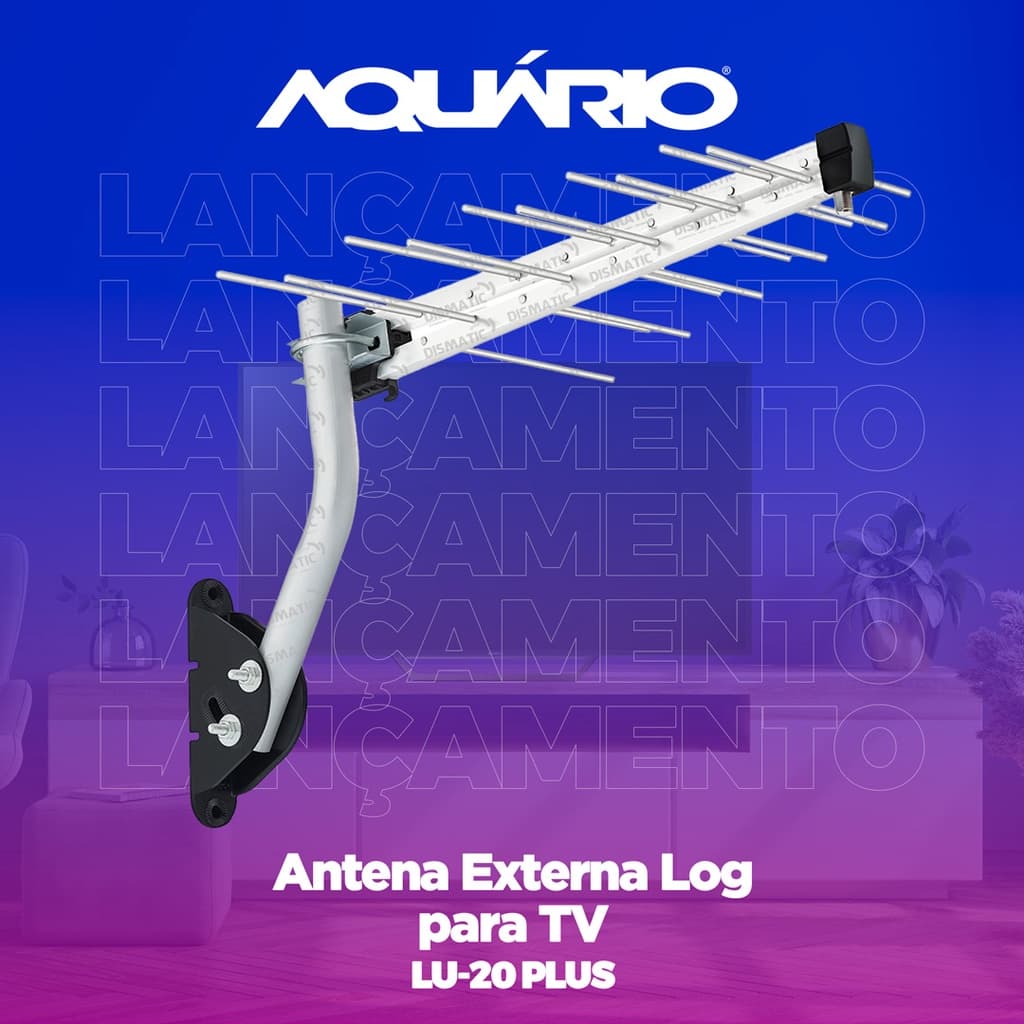 PROMOÇÃO LANÇAMENTO !! Antena Digital Externa 4k Aquário Completa
