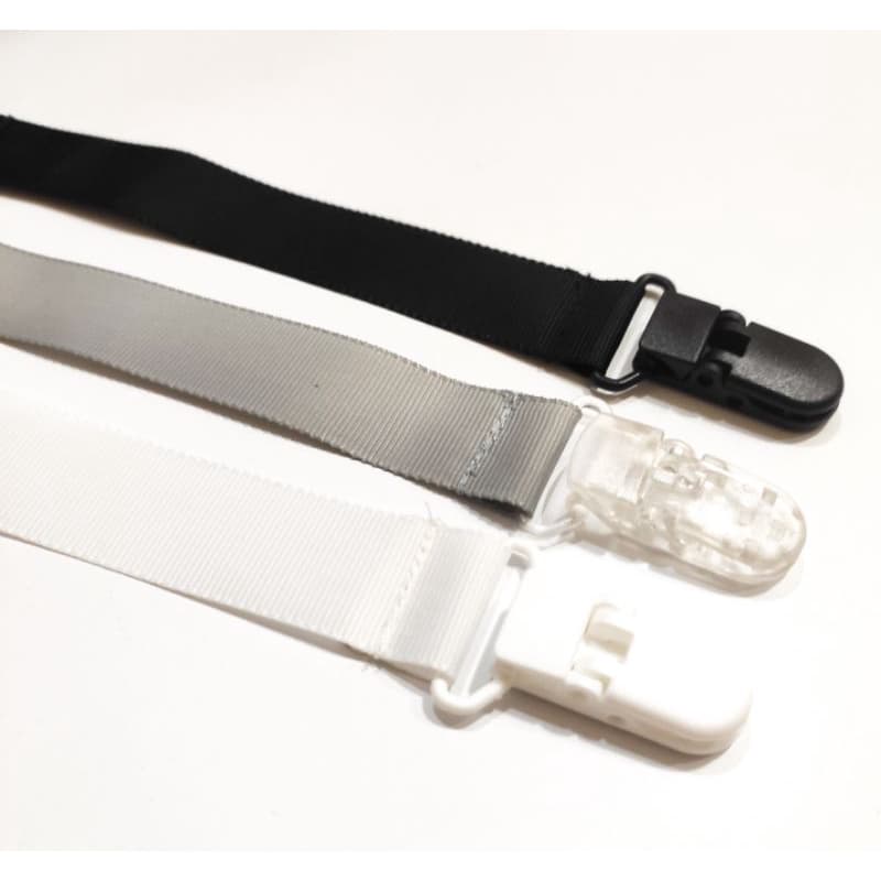 Kit 3 Prendedores de Chupeta Universal Cores Neutras