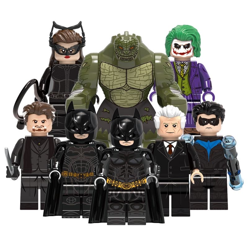 X0341 Super Heróis DC Filme Alfred Pennyworth Killer Croc Night Win De Blocos De Construção Figura Tijolos De Brinquedo