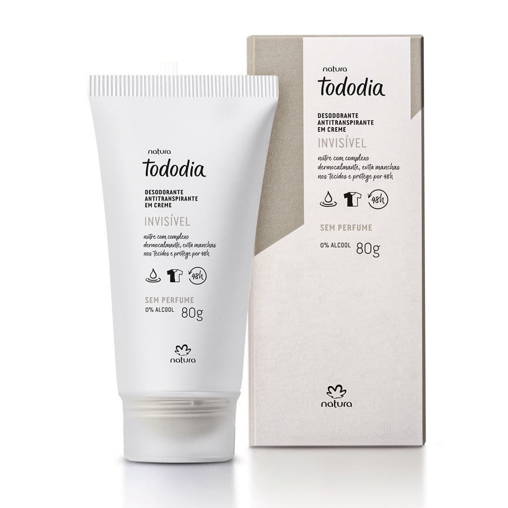 Desodorante Antitranspirante em Creme Tododia Sem Perfume - 80g