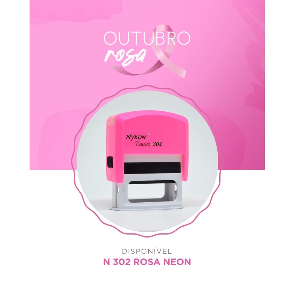 carimbo personalizado Automático nykon Diversas Cores para escolher - Medida 38x14.