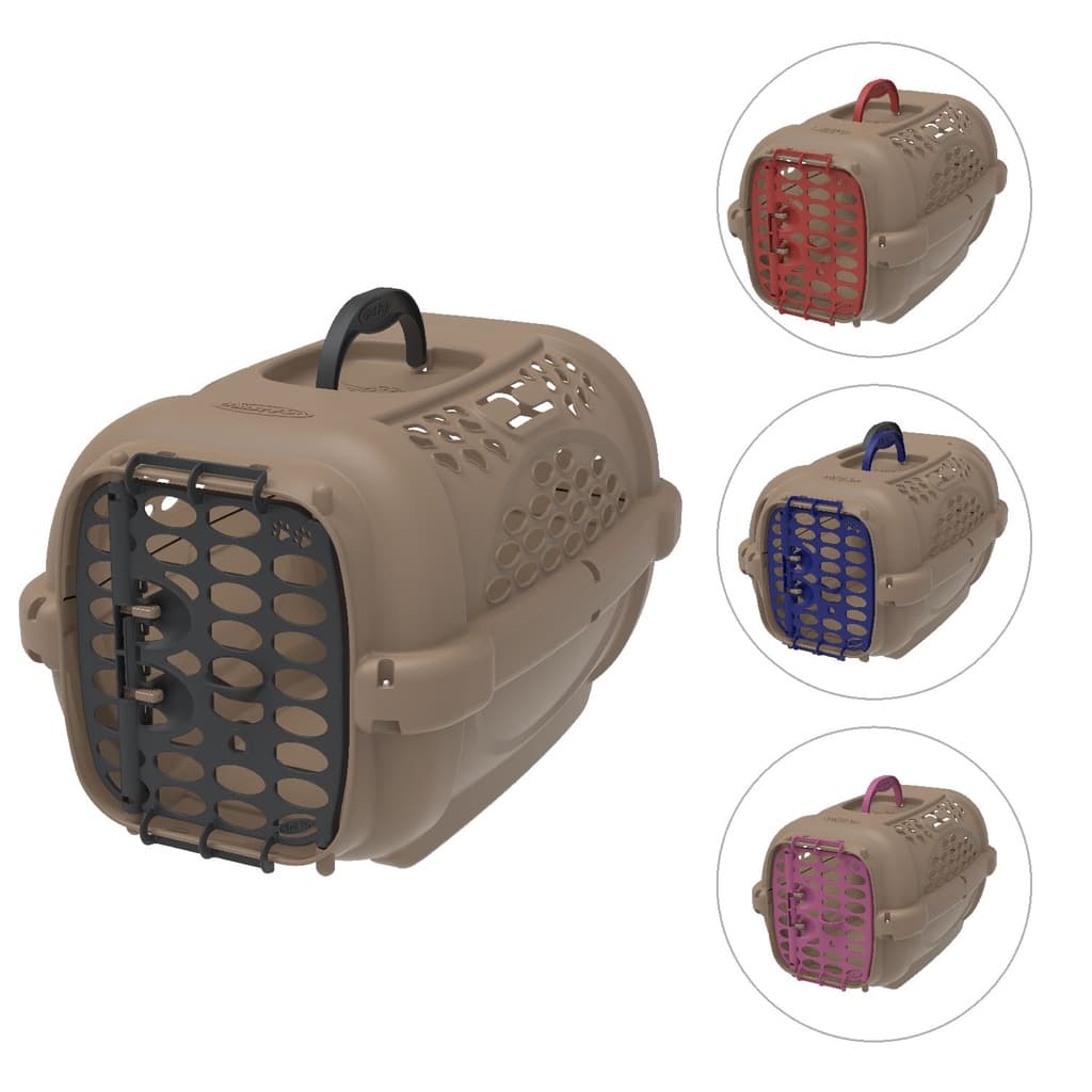 Caixa de Transporte Para Cães Gatos Panther Gold Plast Pet N.01 a 05 Pets ate 18kg