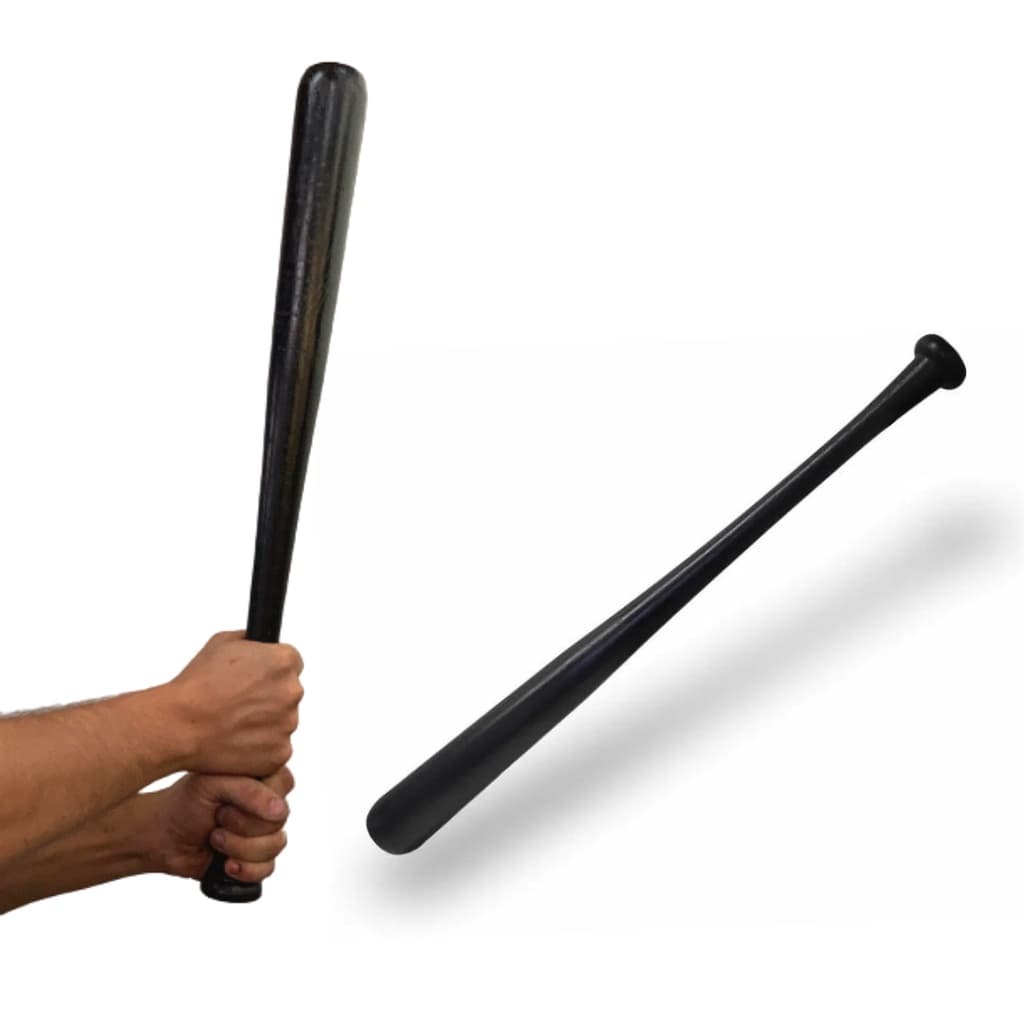 Taco De Baseball beisebol Preto Madeira Pinus 65 Cm Madeira de Pinheiro Preto