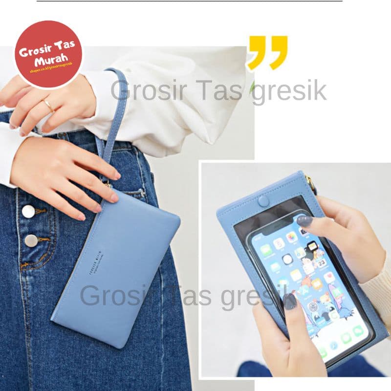 Bolsa Tipo Estilingue Feminina HP Cabe Em Celular + Dinheiro + Cartão