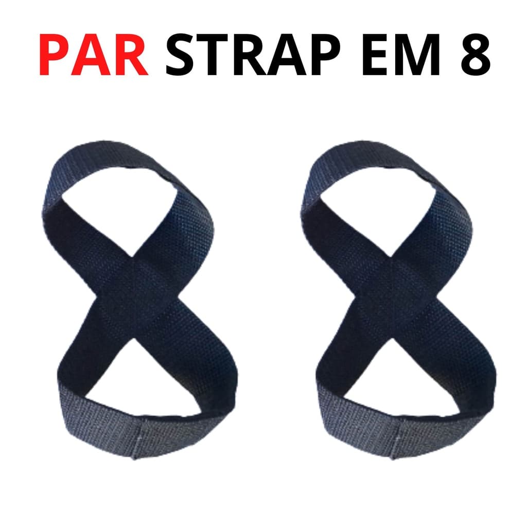 Par de Strap 8  Strap Oito Strongman Para Musculação Powerlifting Academia - Treino de Força Bruto _ Lord Império