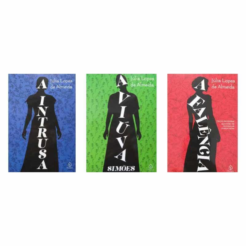 Combo com 3 Livros Obras Essenciais Júlia Lopes de Almeida A Falência A Intrusa A Viúva Simões
