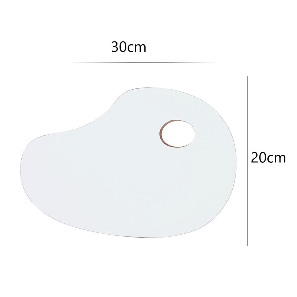 Paleta Para Pintura Em Magitel Branco Média 30x20cm Souza