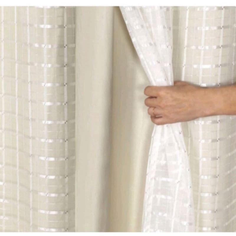 Cortina Blackout PVC Com Tecido Voil xadrez 3,00 × 2,60/ 2,80 X 1,70 /2,00 X 1,40 PROMOÇÃO INPERDIVEL