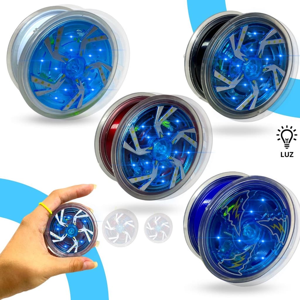Super Yoyo com Led Luz Colorida Brinquedo Infantil Plástico