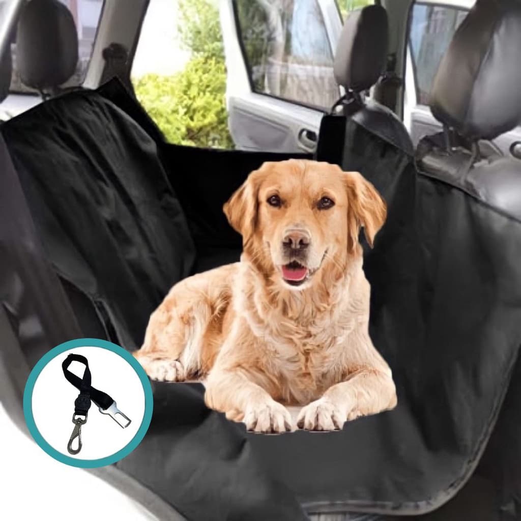Kit Capa Pet Banco Traseiro Cinto Segurança Carro Universal