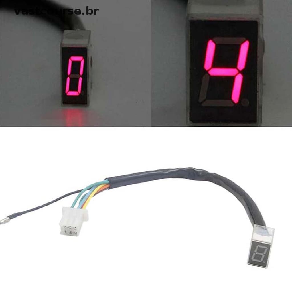 Vbr LED Universal Digital Gear Indicator Indicador De Mudança De Marcha Da Motocicleta Sensor De Alavanca BR
