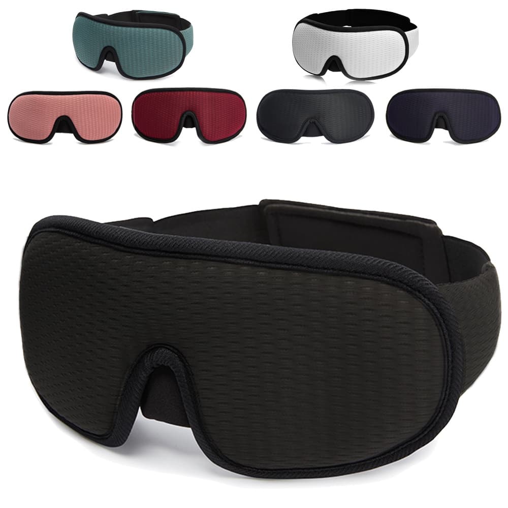 Mascara Para Dormir 3D para viagens, Block Out, máscara leve para os olhos