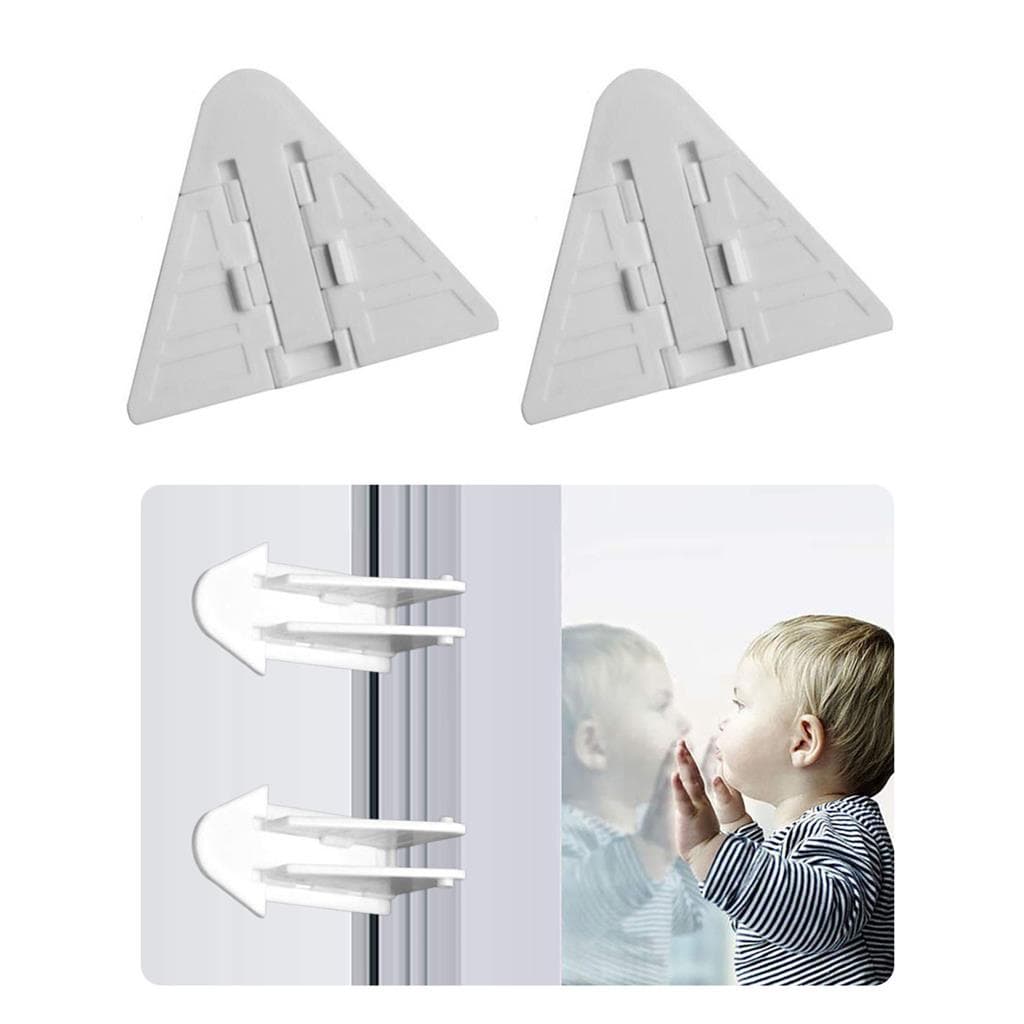 Kit 2 Trava Porta Deslizante De Correr Janela Proteção P/ Bebê Crianca Não Abrir