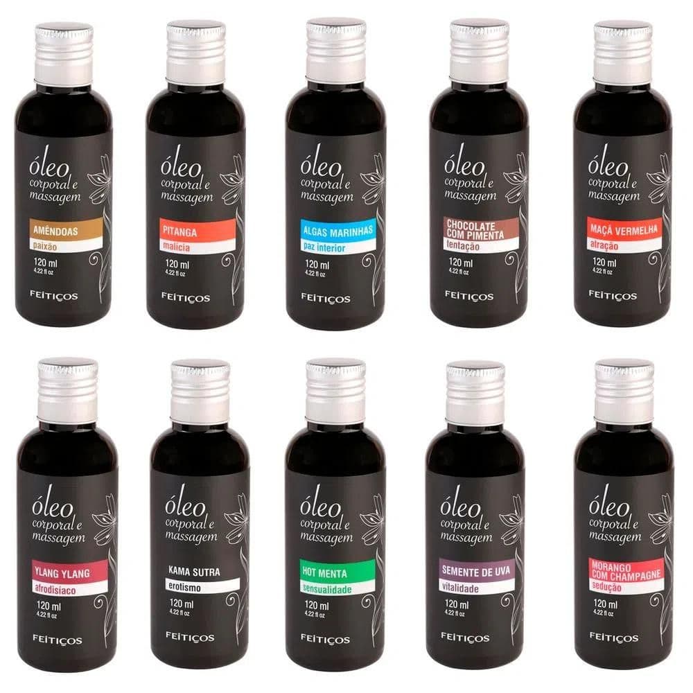 Oleo Massagem Corporal Feitiços Relaxante 120ml - Aromáticos