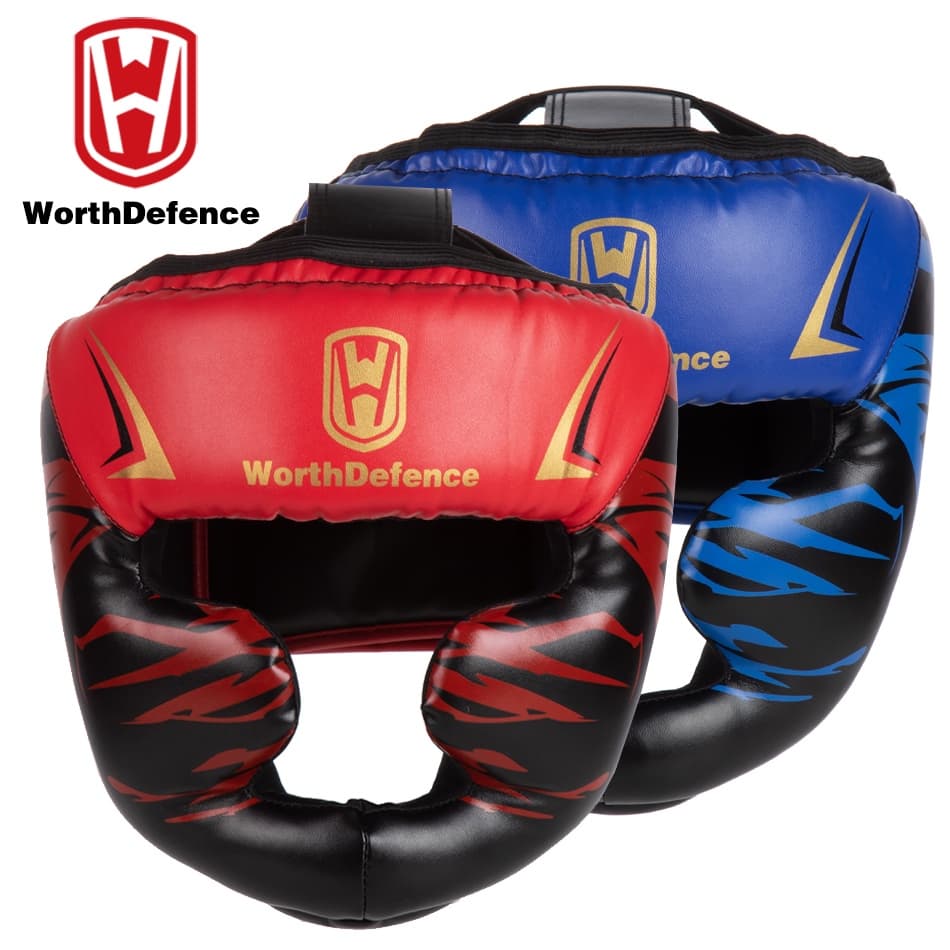 Capacete De Boxe De Valedefence Kick Homens Mulheres PU Karate Muay Thai Guantes De Boxeo Free Fight MMA Sanda Treinamento Adulto Criança Equipamento