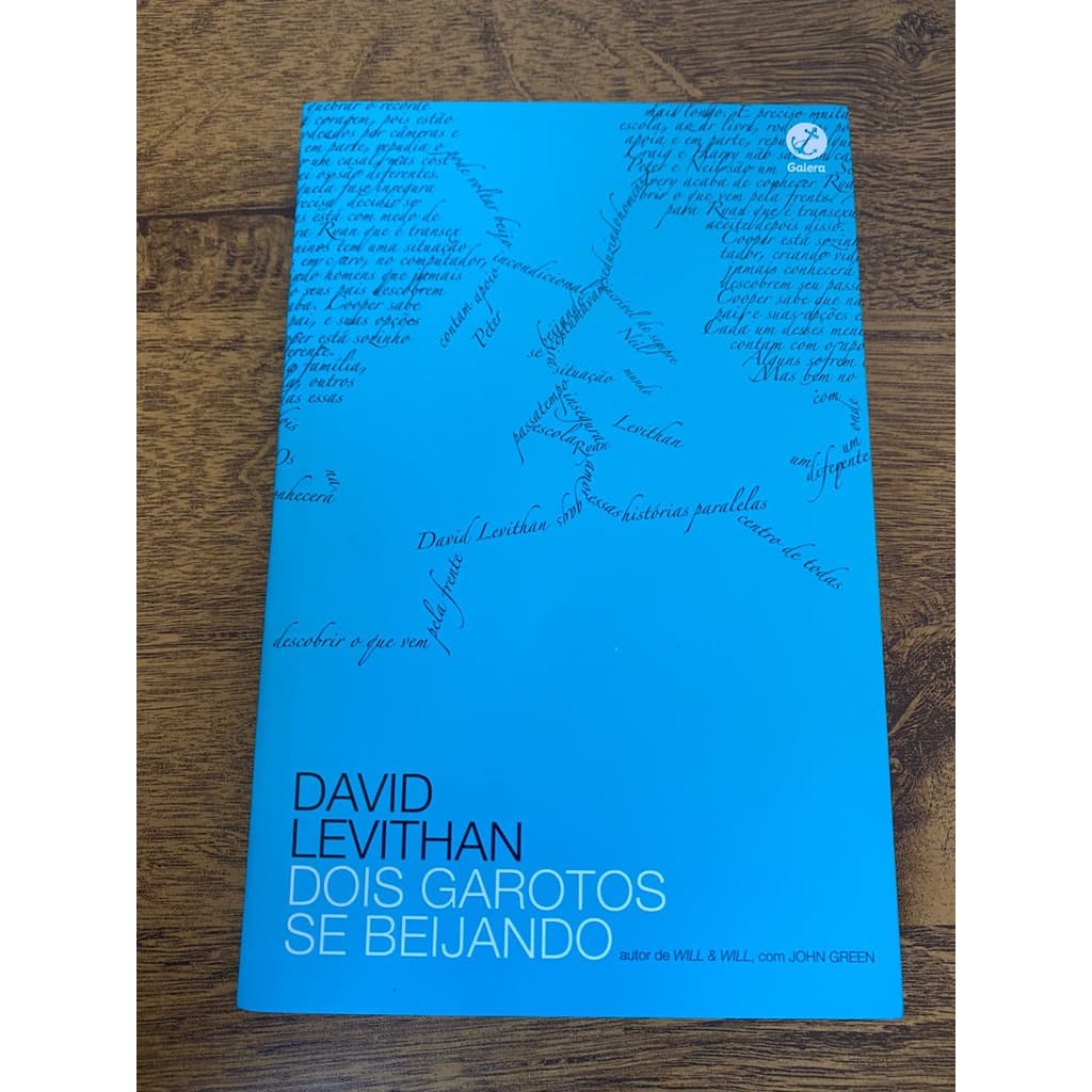 Livro Dois garotos se beijando