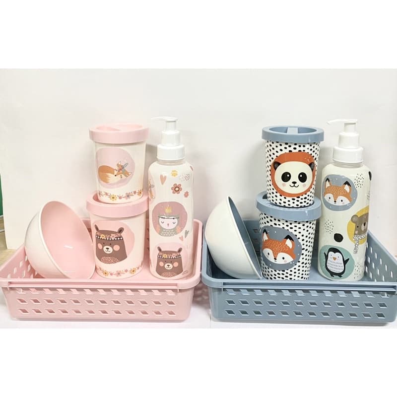 Kit Higiene Infantil Plasútil Bichinhos c/ 5 Peças