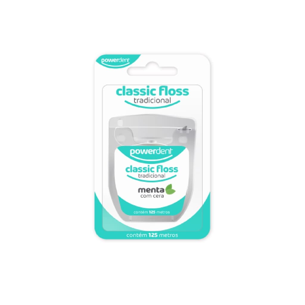 Fio Dental Classic Floss Tradicional Sabor Menta 125m