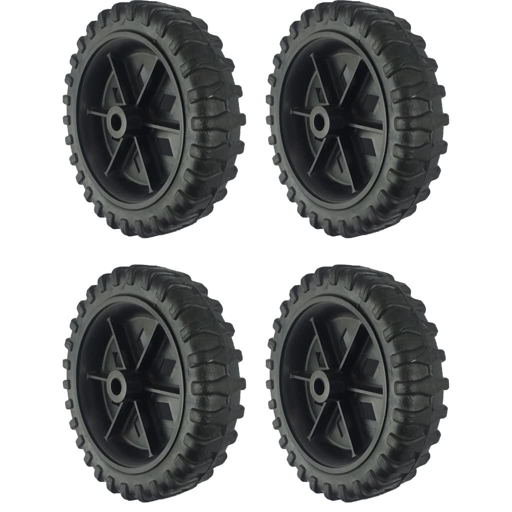 Conjunto 4 Rodas Plastica PVC 514 Furo 5/16" - PVC514F5/16