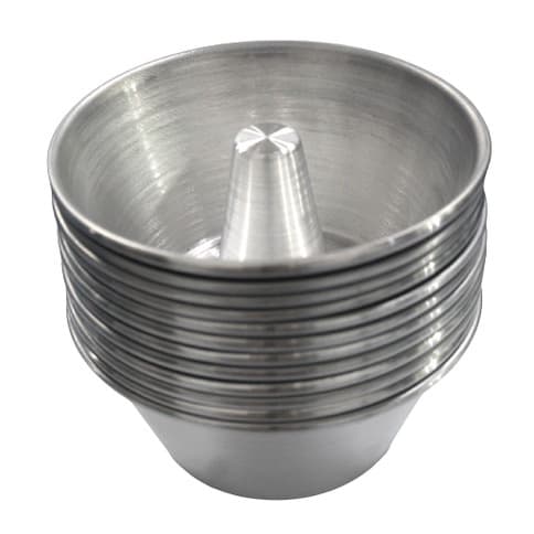 12 Forminhas Mini Bolo Vulcao 8x6 ( 12cm Boca / 8,0cm Fundo / 6cm Altura) - FigueirasFormas