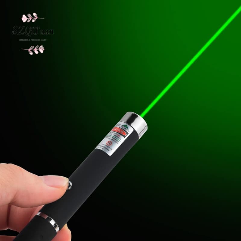 Caneta Laser Preto Verde Forte 3 Cores Poderoso Apontador Militar Portátil Durável Luz Visível
