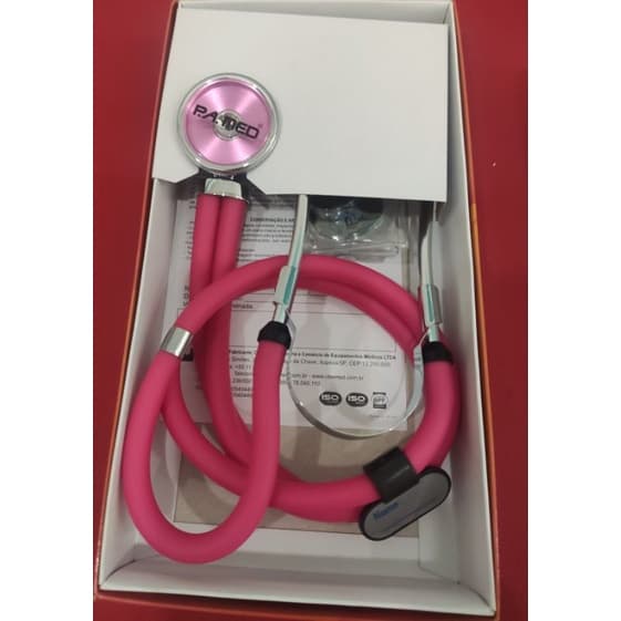 Estetoscópio Bic P.A.Med Cores Rappaport Original com Película e Olivas de Reserva