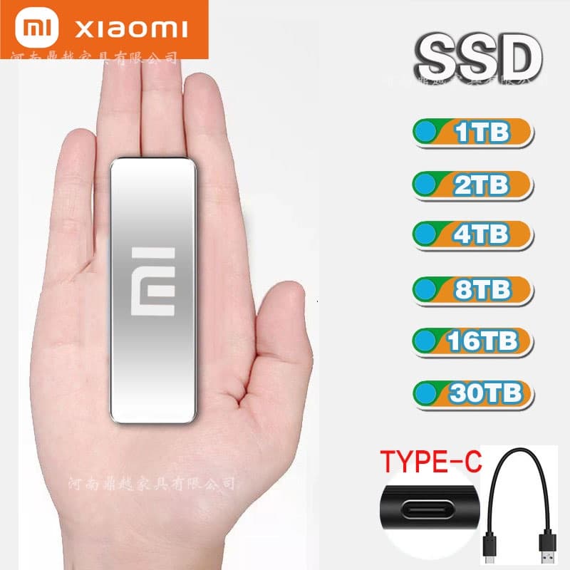 Disco rígido externo 8TB/16TB Disco rígido externo 3.0 Disco rígido portátil mais disco rígido fino 1TB/2TB/4TB
