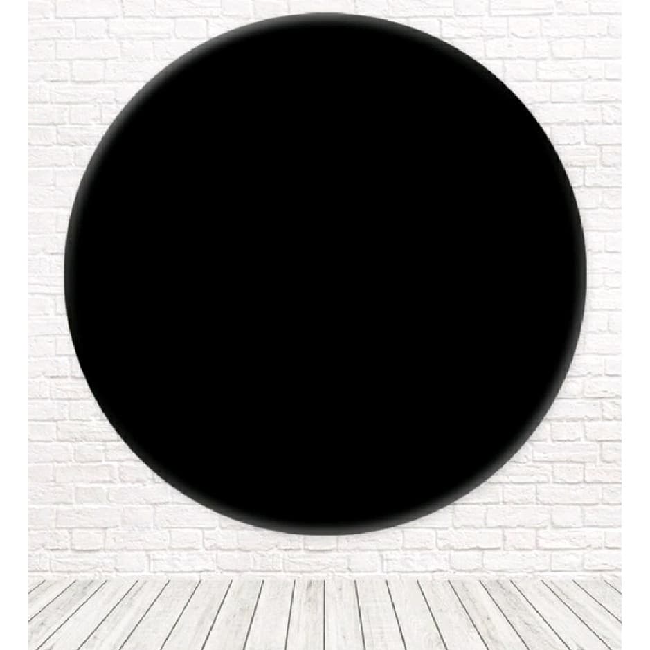 CAPA PARA PAINEL REDONDO 1.50 CON ELASTICO NA COR PRETA