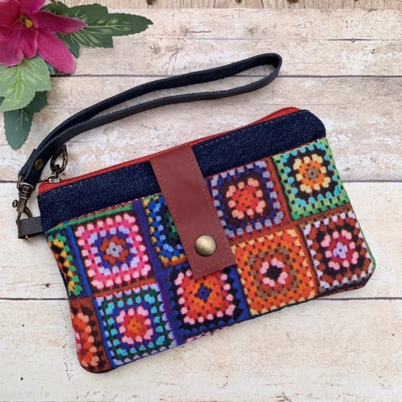 Carteira Porta Celular Bolsinha Porta Documentos Carteira de Mão Flat Porta Moedas