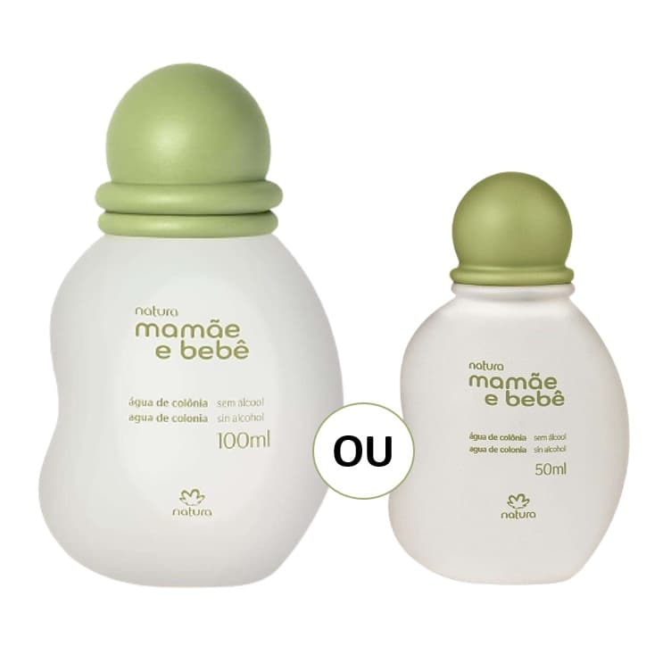 Água de Colônia Mamãe e Bebê Natura Clássico/Tradicional - 100ml ou 50ml (miniatura)