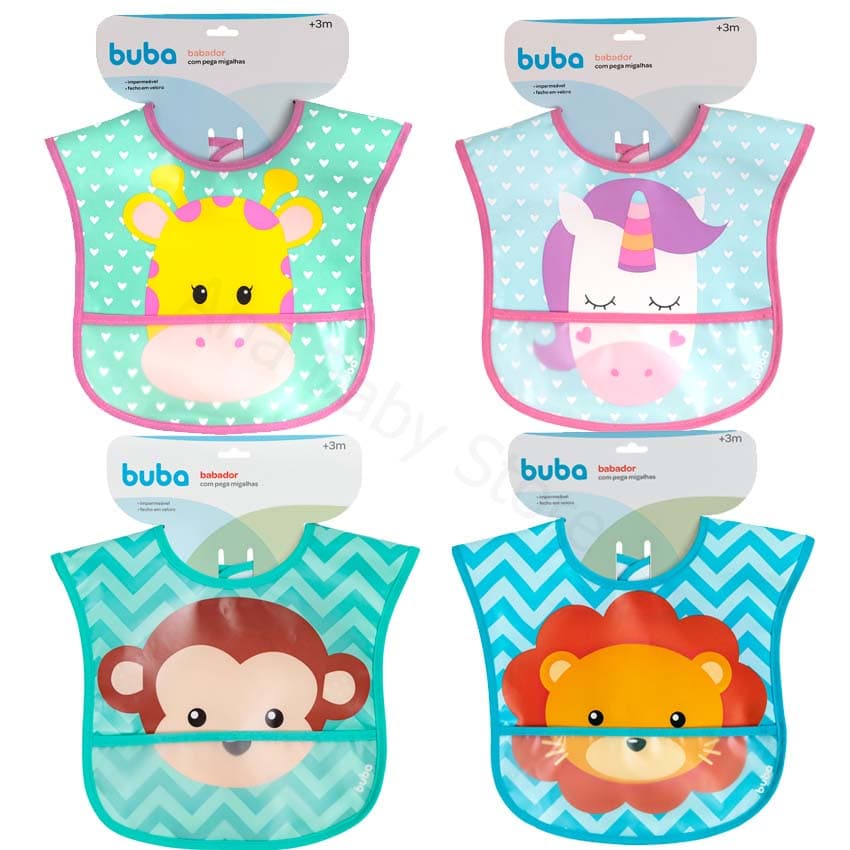 Babador Lançamento Buba Com Bolso Pega Migalhas Impermeável