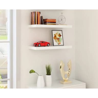 Prateleiras Retas Kit 2  50X15 cm   P/ Decoração , Parede , Cozinha, Sala e Quarto