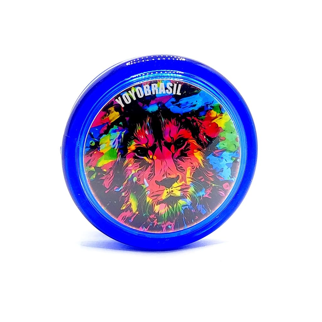 Yoyo Profissional Com Eixo de Madeira Modelo Leão de Judá Resistente a Queda Yoyo Cristão