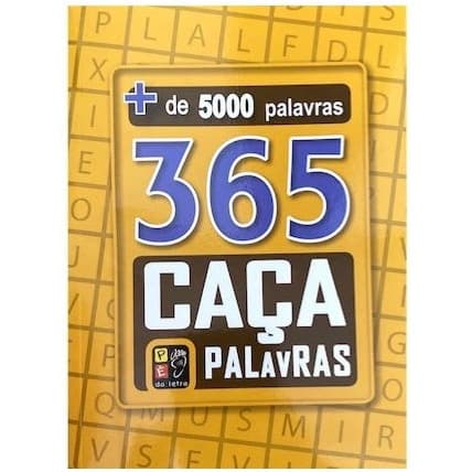 365 Caça Palavras +5000 Palavras Amarelo - Pé da Letra