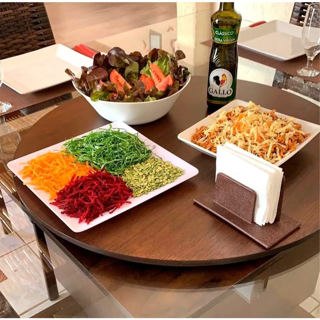 Prato Giratório Para Servir Na Mesa 60 Cm - Amadeirado