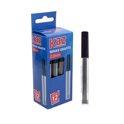 tubo c/6 Grafite Lapiseira 2.0mm Hb C/ 6 Minas (unidade)