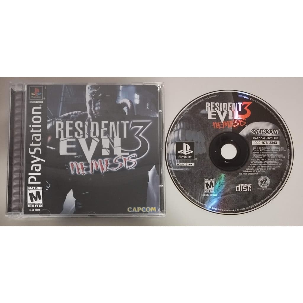PS1 - Resident Evil 3 Nemesis (mídia preta) - Leia a descrição